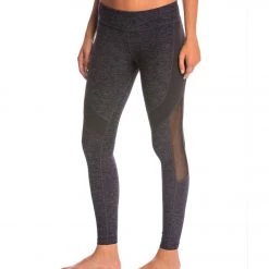 Beyond Yoga Spacedye Moonstruck Mesh Yoga Leggings Black-Steel