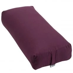 YOGA MATS & PROPS Halfmoon Rectangular Yoga Bolster Aubergine