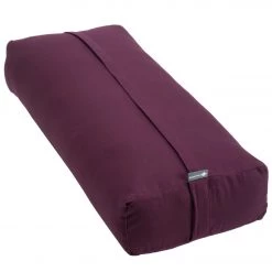 YOGA MATS & PROPS Halfmoon Rectangular Yoga Bolster Aubergine