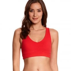 Beyond Yoga Infinity Looped Yoga Sports Bra Chili Red