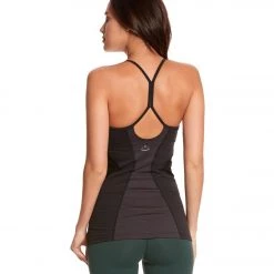 CLOTHING Beyond Yoga Deco Mirror Paneled Yoga Tank Top Black-Steel 11 CLOTHING Beyond Yoga Deco Mirror Paneled Yoga Tank Top Black-Steel