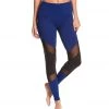 Beyond Yoga Deco Mirror Paneled Yoga Leggings Black-Cobalt CLOTHING