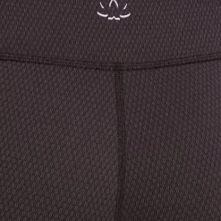 Beyond Yoga Deco Mirror Paneled Yoga Leggings Black-Steel