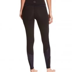 Beyond Yoga Glass Curved Side Yoga Leggings Black Mist