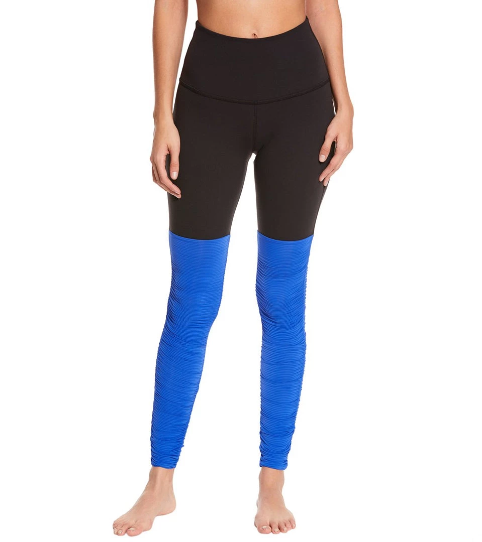 Beyond Yoga Sleek Stripe High Waisted Legwarmer Yoga Leggings Cobalt 8 Beyond Yoga Sleek Stripe High Waisted Legwarmer Yoga Leggings Cobalt