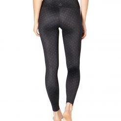 Beyond Yoga Lux Printed High Waisted Yoga Leggings Front Runner Dot Black