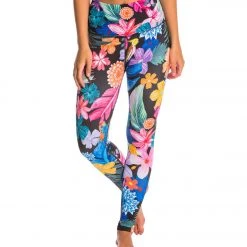 Beyond Yoga Lux Printed High Waisted Yoga Leggings Tropical Punch CLOTHING