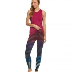 Beyond Yoga Lux Printed High Waisted Yoga Leggings Striped Jolie