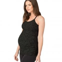 Beyond Yoga: Beyond The Bump Spacedye Maternity Slim Racerback Yoga Tank Top CLOTHING