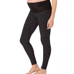 Beyond Yoga: Beyond The Bump Spacedye Fold Down Maternity Yoga Leggings CLOTHING