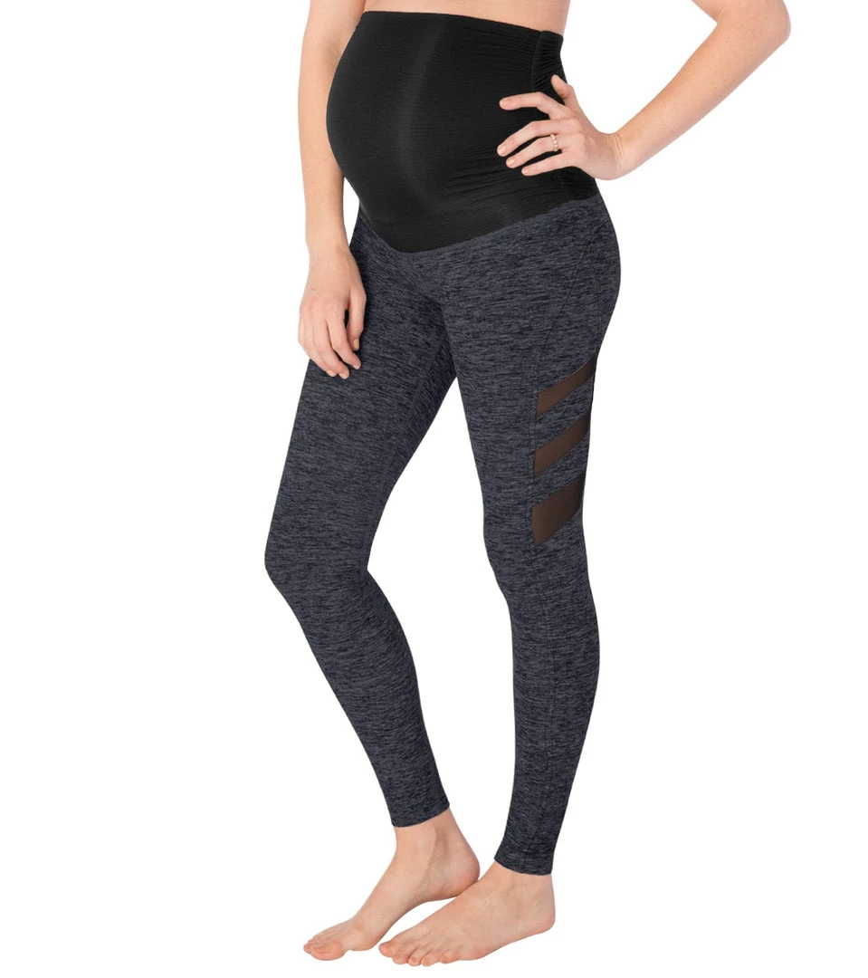 Beyond Yoga: Beyond The Bump Spacedye Maternity Triple Mesh Yoga Leggings CLOTHING 3 Beyond Yoga: Beyond The Bump Spacedye Maternity Triple Mesh Yoga Leggings CLOTHING