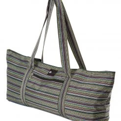 ACCESSORIES Aurorae Yoga Mat Tote Bag Black Multi Stripe