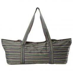 ACCESSORIES Aurorae Yoga Mat Tote Bag Black Multi Stripe 10 ACCESSORIES Aurorae Yoga Mat Tote Bag Black Multi Stripe