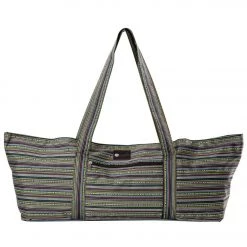 ACCESSORIES Aurorae Yoga Mat Tote Bag Black Multi Stripe 13 ACCESSORIES Aurorae Yoga Mat Tote Bag Black Multi Stripe