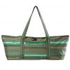 Aurorae Yoga Mat Tote Bag Green Stripe