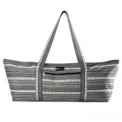 ACCESSORIES Aurorae Yoga Mat Tote Bag Black/White Pattern