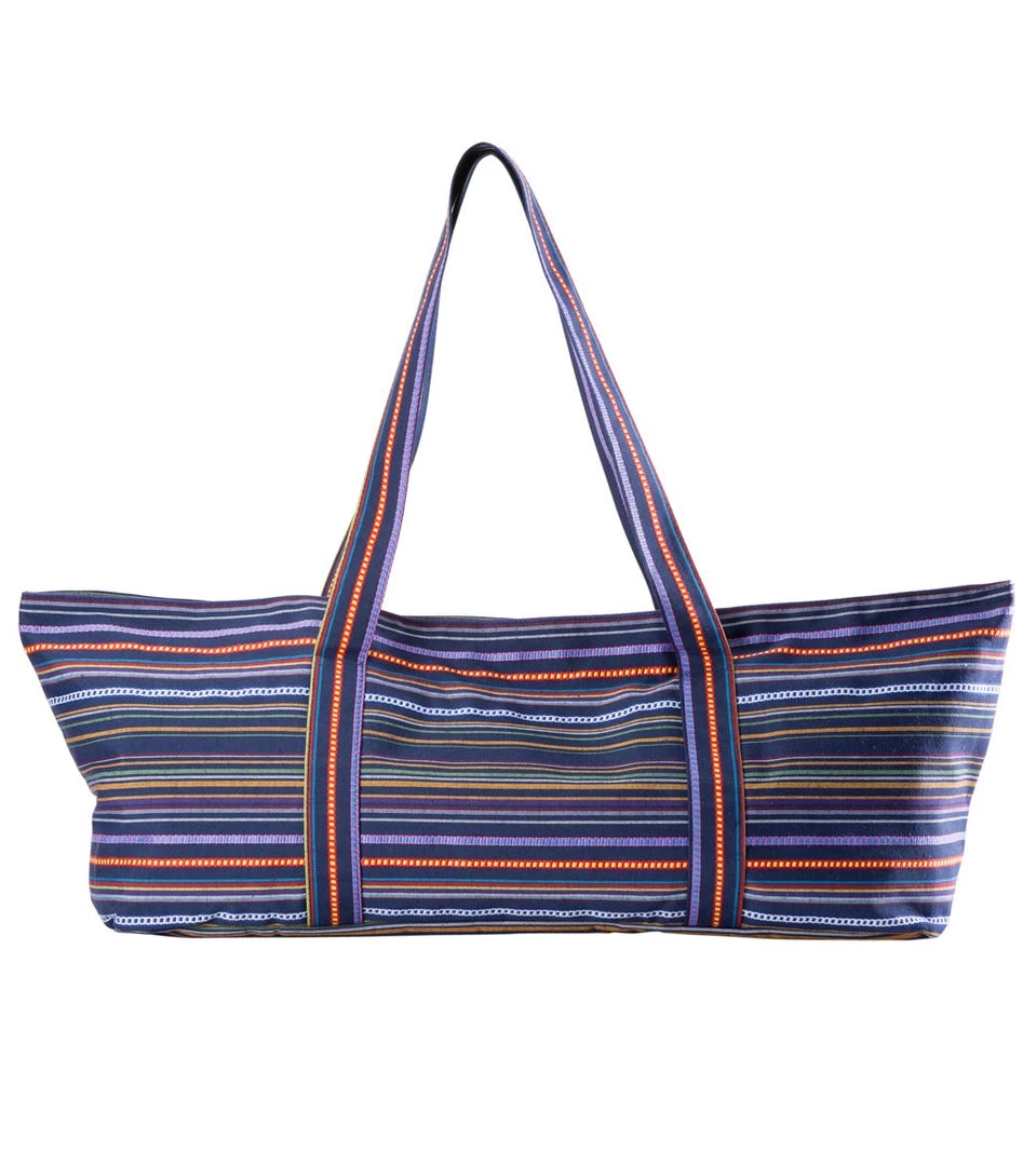 Aurorae Yoga Mat Tote Bag Navy Multi Stripe 5 Aurorae Yoga Mat Tote Bag Navy Multi Stripe