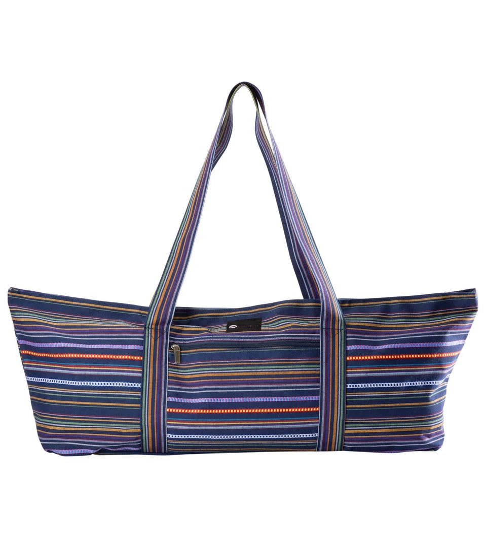 Aurorae Yoga Mat Tote Bag Navy Multi Stripe 8 Aurorae Yoga Mat Tote Bag Navy Multi Stripe