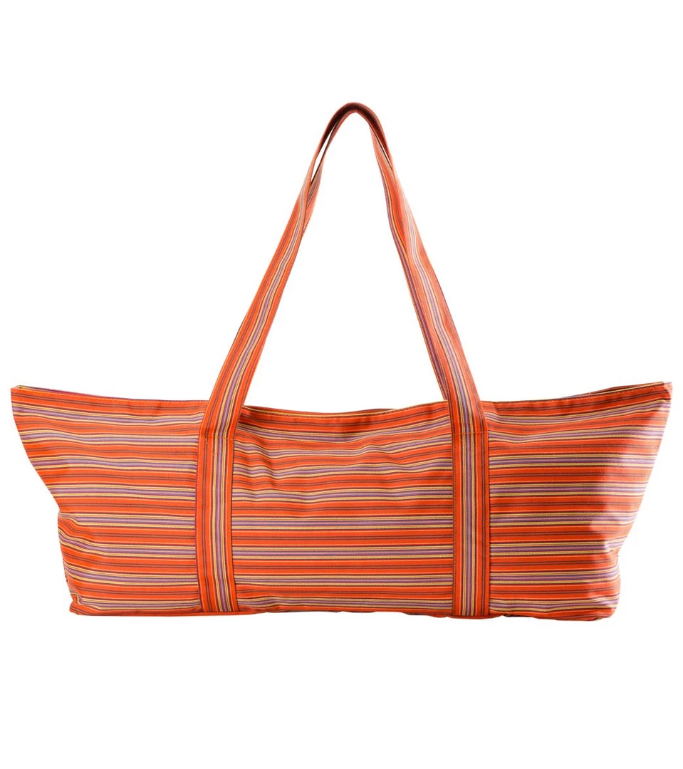 Aurorae Yoga Mat Tote Bag Orange Stripe 5 Aurorae Yoga Mat Tote Bag Orange Stripe