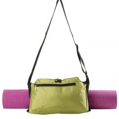 Aurorae Yoga Mat Sling/Carrier Green Solid