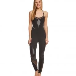 Beyond Yoga Final Cut Bodysuit Yoga & Dance Long Leotard
