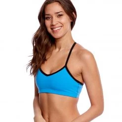 Beyond Yoga Converging Straps Yoga Sports Bra Tidal Blue CLOTHING