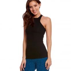 CLOTHING Beyond Yoga Supplex Under Lock And Keyhole Yoga Tank Top Jet Black