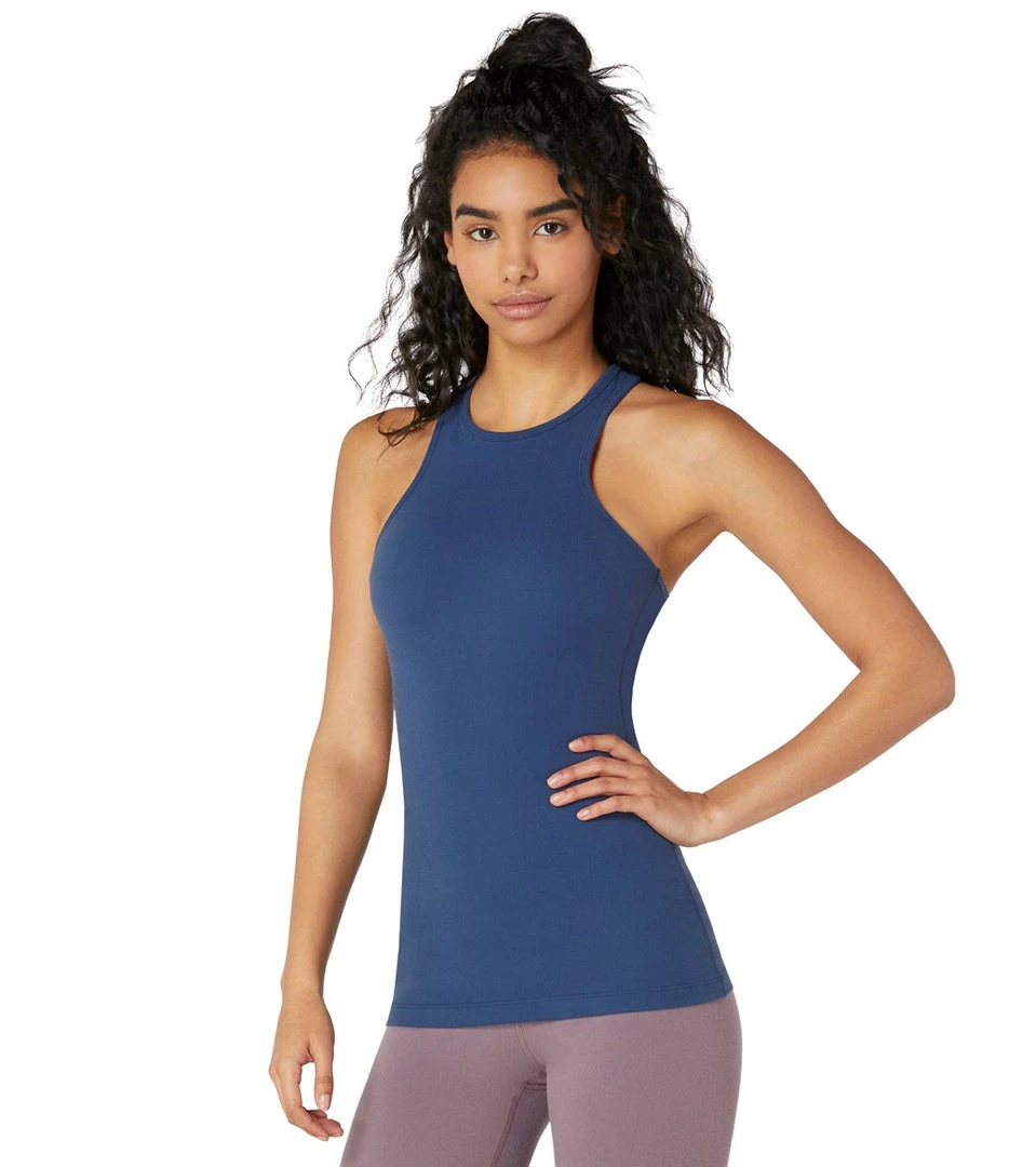 CLOTHING Beyond Yoga Supplex Under Lock And Keyhole Yoga Tank Top Blue Horizon 4 CLOTHING Beyond Yoga Supplex Under Lock And Keyhole Yoga Tank Top Blue Horizon