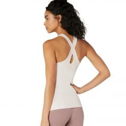 CLOTHING Beyond Yoga Supplex Under Lock And Keyhole Yoga Tank Top Sand Swept