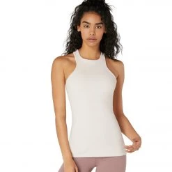 CLOTHING Beyond Yoga Supplex Under Lock And Keyhole Yoga Tank Top Sand Swept