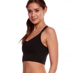 Beyond Yoga Live Free Or Tie Hard Yoga Bralette Jet Black