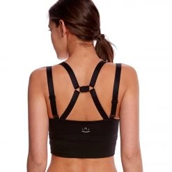Beyond Yoga Live Free Or Tie Hard Yoga Bralette Jet Black