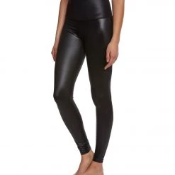 CLOTHING Beyond Yoga Gloss Over High Waisted Yoga Leggings Black Gloss