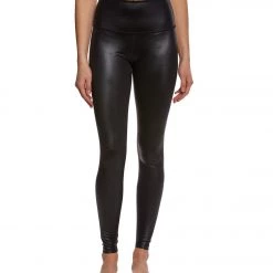 CLOTHING Beyond Yoga Gloss Over High Waisted Yoga Leggings Black Gloss
