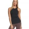 CLOTHING Onzie Long X-Back Yoga Tank Top Black Waffle 1 CLOTHING Onzie Long X-Back Yoga Tank Top Black Waffle