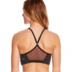 Beyond Yoga Polka Dot Mesh Halter Yoga Sports Bra Black CLOTHING 11 Beyond Yoga Polka Dot Mesh Halter Yoga Sports Bra Black CLOTHING