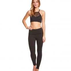 Beyond Yoga Polka Dot Mesh Back High Waisted Yoga Leggings Black CLOTHING 12 Beyond Yoga Polka Dot Mesh Back High Waisted Yoga Leggings Black CLOTHING