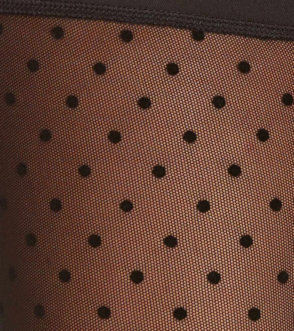 Beyond Yoga Polka Dot Mesh Back High Waisted Yoga Leggings Black CLOTHING 7 Beyond Yoga Polka Dot Mesh Back High Waisted Yoga Leggings Black CLOTHING