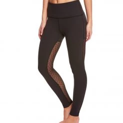 Beyond Yoga Polka Dot Mesh Back High Waisted Yoga Leggings Black CLOTHING 15 Beyond Yoga Polka Dot Mesh Back High Waisted Yoga Leggings Black CLOTHING