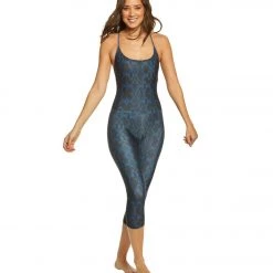Onzie Yoga & Dance Long Leotard Navy Python CLOTHING