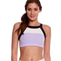 Beyond Yoga Kate Spade Blocked Band Racer Yoga Sports Bra CLOTHING