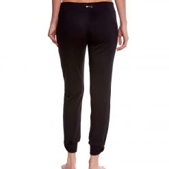 Beyond Yoga Kate Spade Modal Terry Relaxed Bow Joggers Jet Black