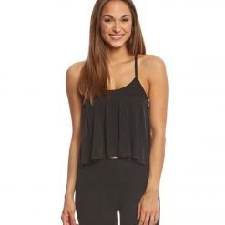 CLOTHING Beyond Yoga Just Your Stripe Yoga Crop Top Black