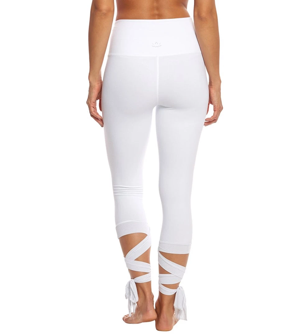 CLOTHING Beyond Yoga Just Your Stripe High Waisted Yoga Capris White 5 CLOTHING Beyond Yoga Just Your Stripe High Waisted Yoga Capris White
