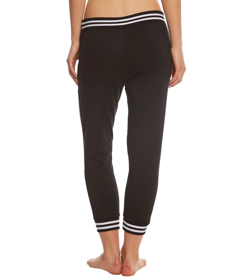Beyond Yoga Varsity Cropped Joggers Black CLOTHING 5 Beyond Yoga Varsity Cropped Joggers Black CLOTHING