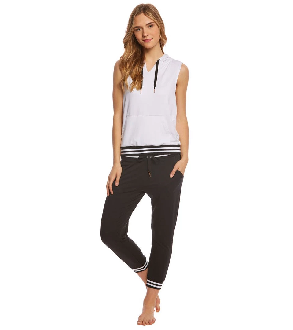 Beyond Yoga Varsity Cropped Joggers Black CLOTHING 6 Beyond Yoga Varsity Cropped Joggers Black CLOTHING