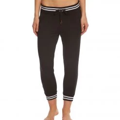 Beyond Yoga Varsity Cropped Joggers Black CLOTHING 13 Beyond Yoga Varsity Cropped Joggers Black CLOTHING