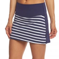 CLOTHING Beyond Yoga Kate Spade Sailing Stripe High Waisted Skort Sailing Stripe / Kate Spade Navy