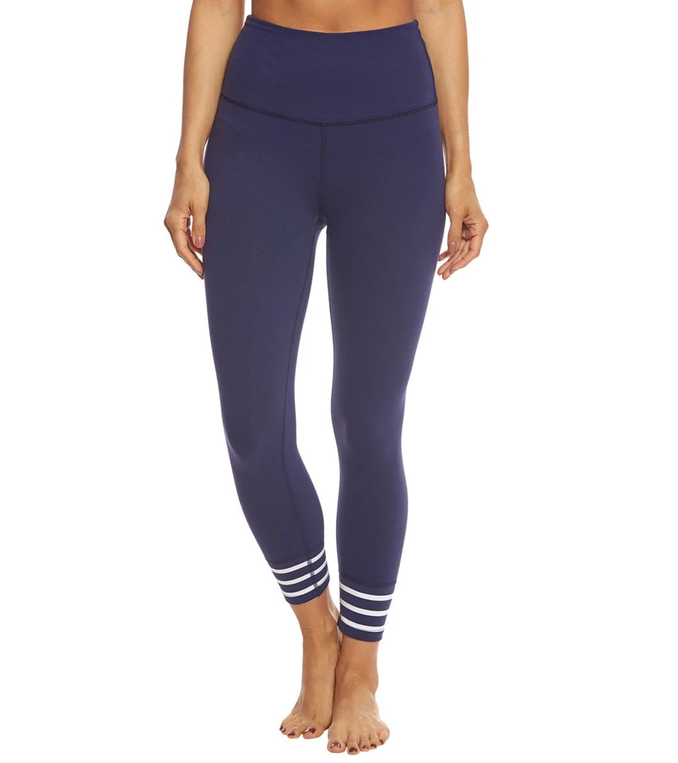 Beyond Yoga Kate Spade Sailing Stripe High Waisted Yoga Capris KS Navy 8 Beyond Yoga Kate Spade Sailing Stripe High Waisted Yoga Capris KS Navy