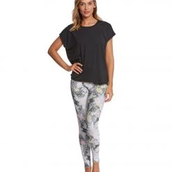 CLOTHING Onzie Drop Back Yoga Short Sleeve Tee Black